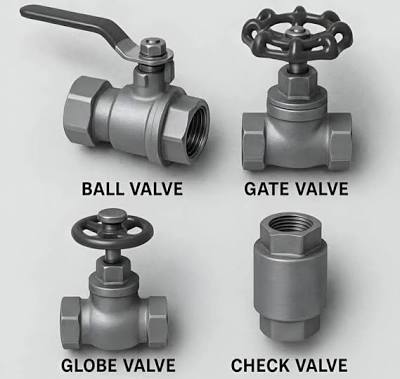 Industrial Valves (Gate, Globe, Ball)